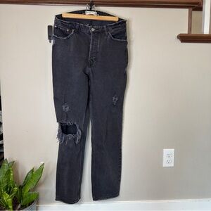 Abercrombie & Fitch Charcoal Distressed Women’s Jeans